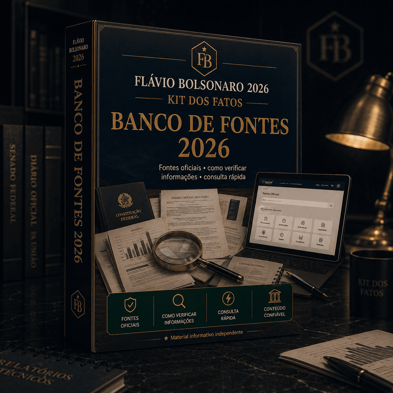 Banco de Fontes 2026 — Flávio Bolsonaro