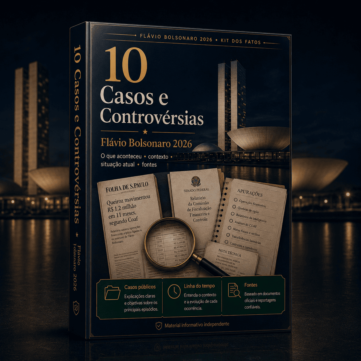 10 Casos e Controvérsias — Flávio Bolsonaro 2026