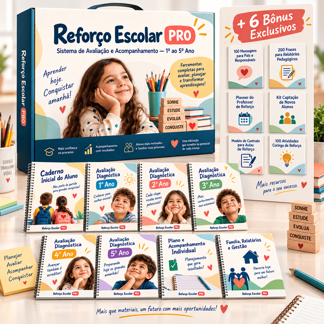 Reforço Escolar PRO — sistema de avaliação e acompanhamento do 1º ao 5º ano